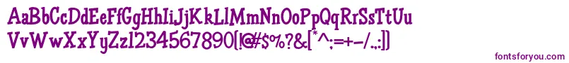 HffAirApparent Font – Purple Fonts on White Background