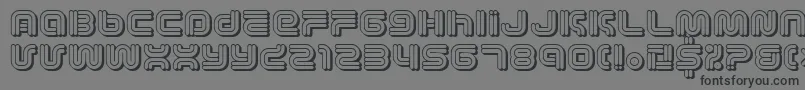 Fonte Vectroic – fontes pretas em um fundo cinza