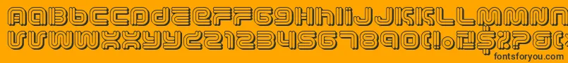 Vectroic-fontti – mustat fontit oranssilla taustalla