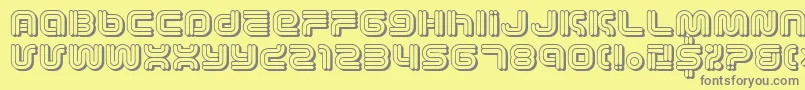 Vectroic-Schriftart – Graue Schriften auf gelbem Hintergrund