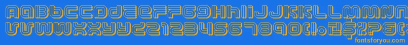 En savoir plus sur la police Vectroic Police Vectroic – polices orange sur fond bleu