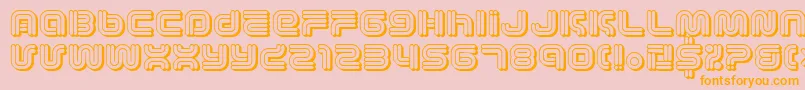 Vectroic Font – Orange Fonts on Pink Background