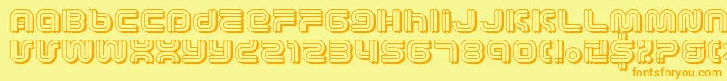 Vectroic Font – Orange Fonts on Yellow Background