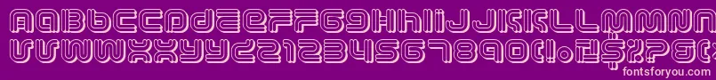 Vectroic Font – Pink Fonts on Purple Background