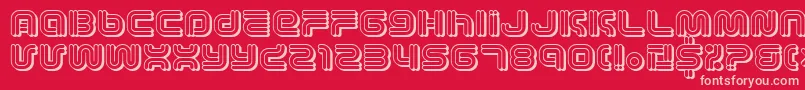 Vectroic Font – Pink Fonts on Red Background