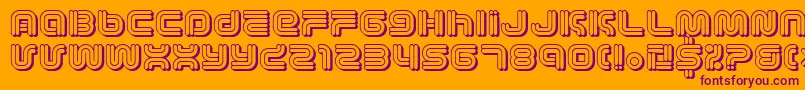 Vectroic Font – Purple Fonts on Orange Background