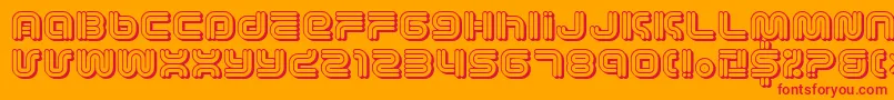 Vectroic Font – Red Fonts on Orange Background
