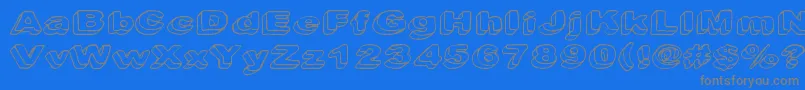 More about Downleft Font Downleft Font – Gray Fonts on Blue Background
