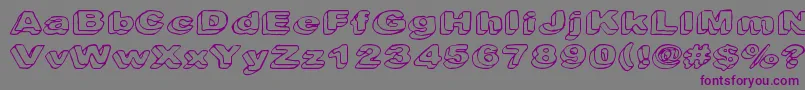 Downleft Font – Purple Fonts on Gray Background