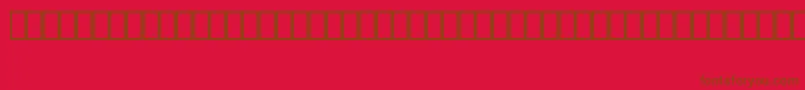 フォントMalikLightBtBold – 赤い背景に茶色の文字