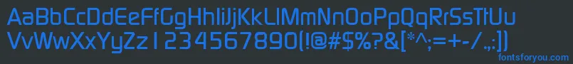 Contm Font – Blue Fonts on Black Background