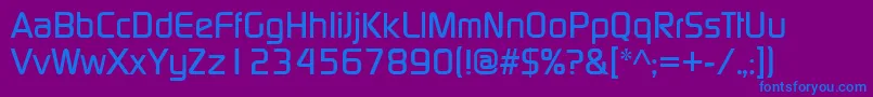 Шрифт Contm – синие шрифты на фиолетовом фоне