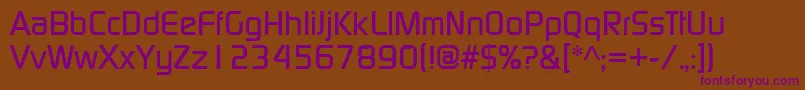 Шрифт Contm – фиолетовые шрифты на коричневом фоне
