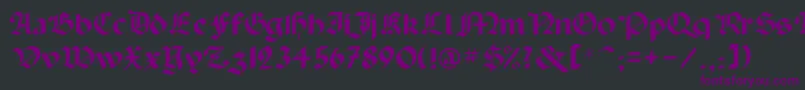 Шрифт Paladinrus – фиолетовые шрифты на чёрном фоне