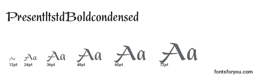 PresentltstdBoldcondensed Font Sizes