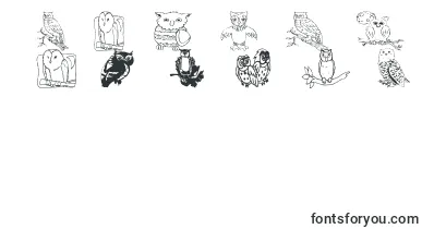 Aez Owls For Traci font – Fonts Icons