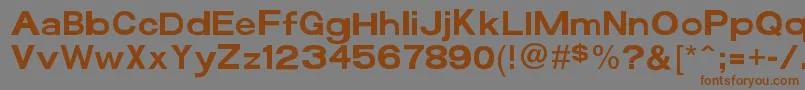 Funzone3Pro Font – Brown Fonts on Gray Background