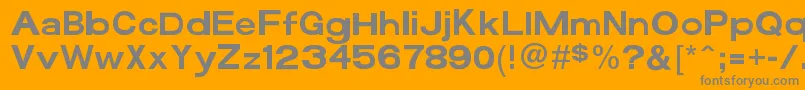 Шрифт Funzone3Pro – серые шрифты на оранжевом фоне