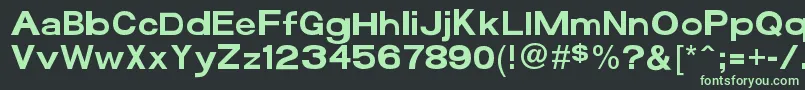 Funzone3Pro Font – Green Fonts on Black Background