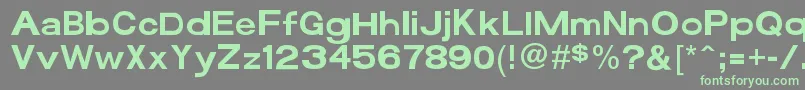 Funzone3Pro Font – Green Fonts on Gray Background