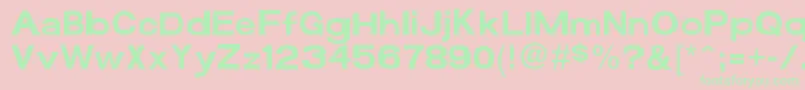 Funzone3Pro Font – Green Fonts on Pink Background