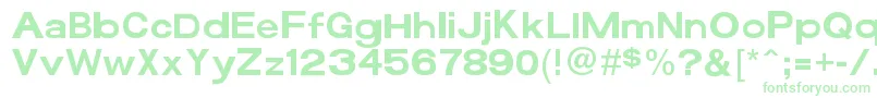 Funzone3Pro Font – Green Fonts on White Background