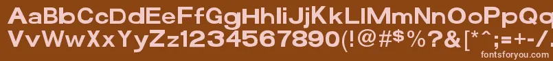 Funzone3Pro Font – Pink Fonts on Brown Background