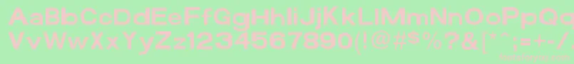 Funzone3Pro Font – Pink Fonts on Green Background