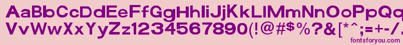 Funzone3Pro Font – Purple Fonts on Pink Background