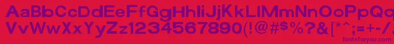 Funzone3Pro Font – Purple Fonts on Red Background