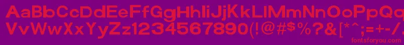 Funzone3Pro Font – Red Fonts on Purple Background