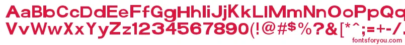 Funzone3Pro Font – Red Fonts on White Background