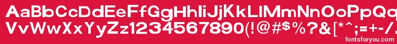 Funzone3Pro Font – White Fonts on Red Background