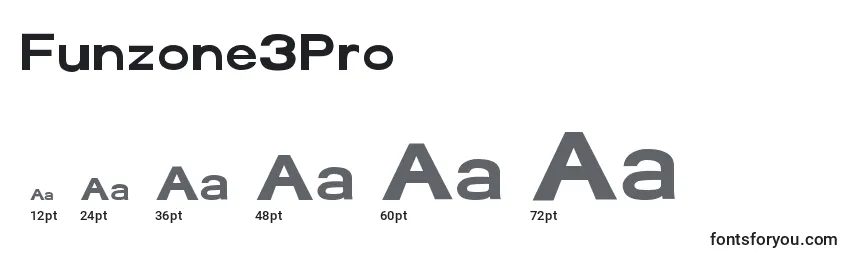 Funzone3Pro Font Sizes
