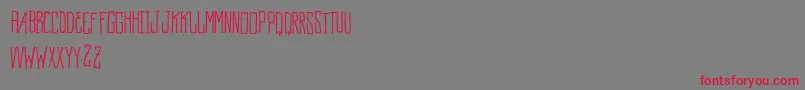VtksMockup Font – Red Fonts on Gray Background