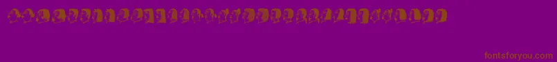 More about Damen Font Damen Font – Brown Fonts on Purple Background