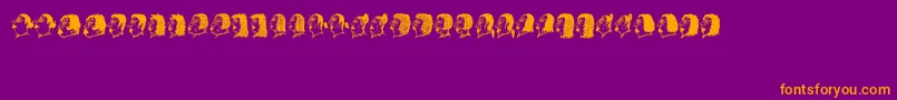 More about Damen Font Damen Font – Orange Fonts on Purple Background