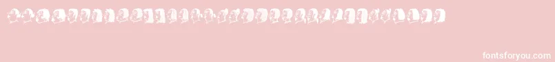 Damen Font – White Fonts on Pink Background
