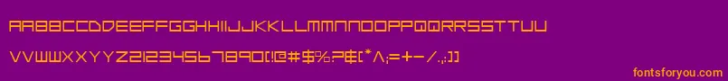 フォントLgs – 紫色の背景にオレンジのフォント