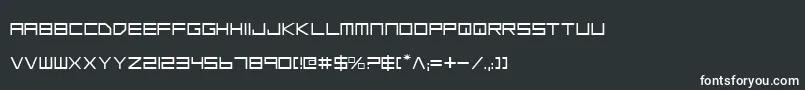 フォントLgs – 黒い背景に白い文字