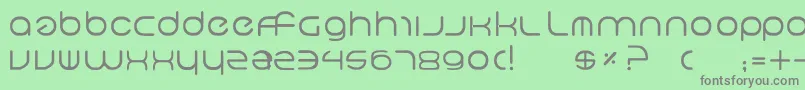 Neo5 Font – Gray Fonts on Green Background