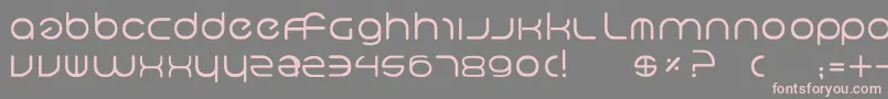 Neo5 Font – Pink Fonts on Gray Background