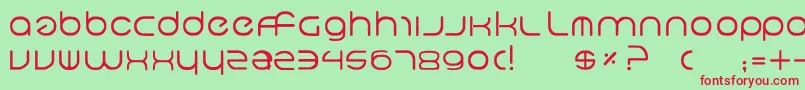 Шрифт Neo5 – красные шрифты на зелёном фоне