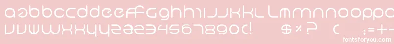 Neo5 Font – White Fonts on Pink Background