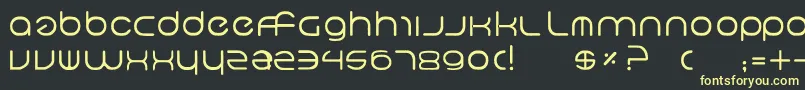 フォントNeo5 – 黒い背景に黄色の文字