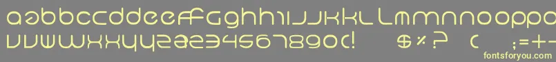 Neo5 Font – Yellow Fonts on Gray Background