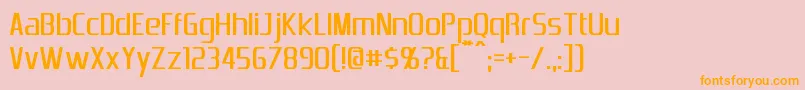 EmotionEngine Font – Orange Fonts on Pink Background
