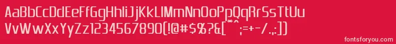 EmotionEngine Font – Pink Fonts on Red Background