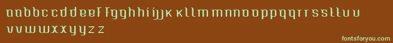 Шрифт Caspianseatracked – зелёные шрифты на коричневом фоне