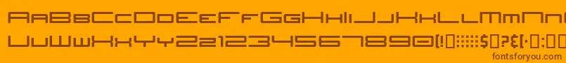 JhTitles Font – Brown Fonts on Orange Background